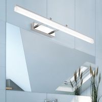 Duvar lambaları modern led lamba altın / krom / siyah 40 cm9w / 50 cm12w ayna ön ışık alüminyum banyo vanity ışıkları tuvalet makyaj