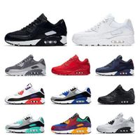 En Kaliteli 90 S Spor Ayakkabı Ucuz 90 Erkekler Kadınlar Siyah Beyaz Kızılötesi Reklam Kraliyet Denham Sneakers Klasik Tasarımcılar Ayakkabı Açık Rahat