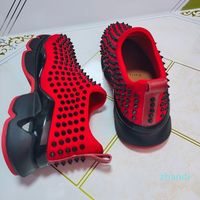 2022 Hot trendy brand Shoes Red- soled Rivets series latest c...