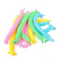 Tiktok Stretchy Fidget Monkey Noodle Sensory Worm Unicron String Bracelet Neon Kids Children Stress Relief Toys Autism ADHD Special Needs G551IXB