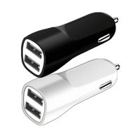 Dual Car Charger Cigarette Universal Auto Power Adapter Laddare för iPhone 7 8 x Samsung S8 S9 S10 HTC LG Android Telefon