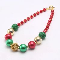 Christmas Jewelry Baby Girls Chunky Beaded Necklace Fashion ...