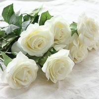 Decorative Flowers & Wreaths 10pcs set Decor Rose Artificial...
