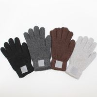 Дизайнерские трикотажные перчатки зимняя перчатка модные письма ветрозащитные вязание варежки на открытом воздухе на открытом воздухе