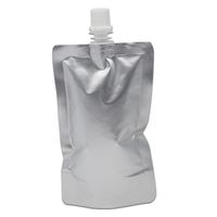 스토리지 가방은 순수한 알루미늄 호일 젤리 음료 스파우트 가방에 대 한 우유 액체를 포장합니다. Mylar Doypack 실버 패키지 음료