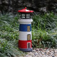 Iron Lighthouse Crafts Mediterranean Creative Lighthouse Decoration Ornament 