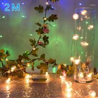 20 LED Flower DIY Garland Fake String Fairy Lights Christmas Tree Wedding Party Decor1