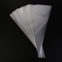 Envoltório de presentes 100 pcs transparente cone sacos Clear Cello Doces Treat com Gold Silver Twist Ties Bolsas Decoração 13 * 25cm