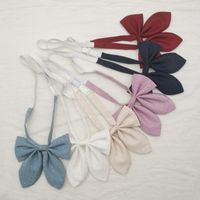 Бантики галстуки в горошек вспышки уши JK галстук женский японский сплошной цвет колледжа стиль бабочки цветок моряк сумасшедший