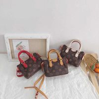 Classic Retro kids girls handbag designers hand bag pu leath...
