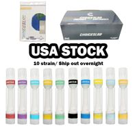ChoicesLab Vape Carts USA STOCK 510 Atomizers Full Ceramic Vapes Choices Cartridges Package Thick oil Vaporizer Glass Tank Electronic Cigarettes