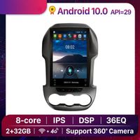 12,1 tum IPS GPS Navi Car DVD Multimedia Player för Ford Ranger F250 2011-2016 Support DSP 4G Net Android 10,0 2 GB RAM