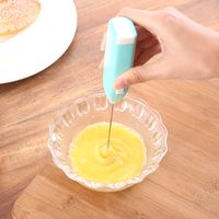 Mini ferramentas de ovo de aço inoxidável elétrico portátil ovo batedor casa cozinha aço leite chá liquidificador bater o creme mexendo