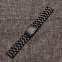 Watch Bands Watchband Black 18mm 20mm 22mm 24mm aço inoxidável pulseira de metal pulseira de um lado lateral faixa de pulso