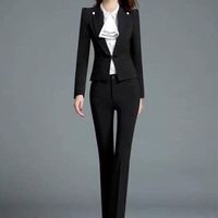Compre al por mayor Pantalon Formal Negro Traje Mujer de bajo precio \u0026 de  calidad con envío gratuito | Es.DHgate
