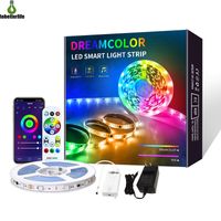 1903 IC IC WiFi LED Bande lumineuse Synchronisation de musique Synchronisation Effet DreamColor IP65 30led / m 5m 10m Compatible avec Alexa Google Home