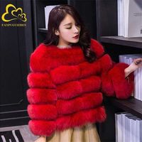 Mulheres falsa casaco de pele outono inverno manga longa moda rosa elegante espessura quente outerwear casaco de pele falsa chaquetas mujer 211101
