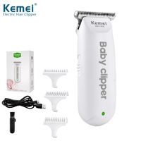 KEMEI KM 1319 100V-240V salão profissional cabelo aparador de cabelo elétrico para redução de ruído do bebê cortador de cabelo recarregável carregador USB