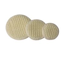 8 cm / 10 cm / 12,5 cm rotondo naturale sisal sisal pulizia pad pad bagno spugna