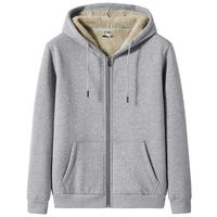 Winter Basic Thick Warm Hoodie Men Zip Up Fleece Sweatshirts 7XL 8XL Plus Size Solid Cotton Casual Thermal Hoody Jacket 220124