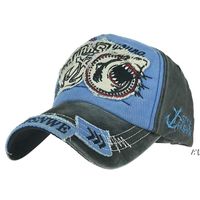 Feesthoeden laten we gaan Brandon Bwashing Baseball Hat met verstelbare riem Shark Cotton Cap LJJA12559