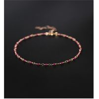 Gypsophila ruby handmade bracelet female gemstones genuine 14K gold Injection custom 220121