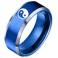 Cluster Rings Stainless Steel Ringen Tai Chi Finger Ring Yin...