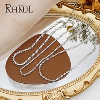 Chokers RAKOL Fashion Shinny Geometry CZ Crystal Claw Chain Adjustable Choker Necklace For Women Girl Party Dinner Dress Jewelry