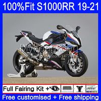 Earcings Stampo ad iniezione OEM per BMW S-1000 S 1000 RR S 1000RR S1000 RR Bodywork 3No.4 S-1000RR S1000RR 19 20 21 21 S1000-RR BLU BLU Hot 2019 2020 2021 Kit body 100% Fit