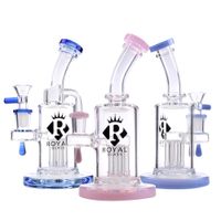 Royal Dab Oil Rig 6 Arm Tree Attach Bottom water pipe Hookah...