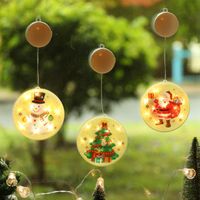 Strings Christmas LED Light Window Decoration Star Lights Santa Claus/Snowman Indoor Tree For Home