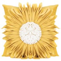 Cushion Decorative Pillow Flower Pure Cushion Cover Velvet H...