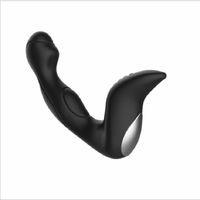 Silicone prostate massager threads rear court vibration wire...