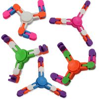 Wacky Tracks Fidget Spinner Toy Hand Spiral Chain Twister Toys Party Favoriter Spinnerspel för barn Vuxna Stressavlastning Håller fingrarna Upptagen och Minds Fokuserade - B 100