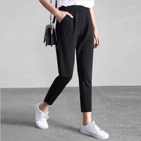 Compre al por mayor Pantalon Formal Negro Traje Mujer de bajo precio \u0026 de  calidad con envío gratuito | Es.DHgate