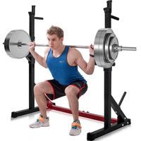 Barbell regolabile rack max carico 550 lbs multi-funzione stazione di immersione stazione squat stand home palestra pesi fitness panca stampa stand A54
