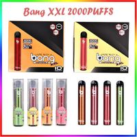 Bang XXL Vapes monouso VAPES E Sigarette Dispositivo 800mAh Battery Pre-riempito 6ml Pod 2000 sbuffi XXTRA Kit Penna Vape VS Puff Xtra Puff Plus