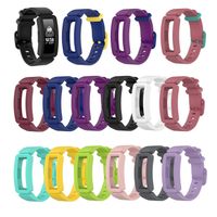 Silicone Wristband Straps Armband för Fitbit Inspire HR Fitbit Ace 2 Ace2 Tracker SmartWatch Replacement Watch Band Wrist Rem