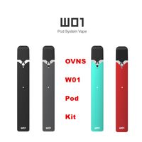 Ovns W01 Pod Vape Kit Pods System Starter Kits 0,7 ml Saft Leerer Kapazität Eingebauter 280mAh Batterie mit 1.8Ohm 4 Farben Optionen