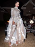 2022 Cristaux de luxe Kardashian Perles Jumpsuits Perlesuits Robes de bal Page