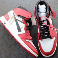أعلى جودة jumpman 1 1 ثانية عالية كرة السلة الأحذية الفاخرة مصمم الرجال النساء شيكاغو كلاسيكي الأزياء الأحمر الاحذية الرياضة الترفيه أحذية رياضية