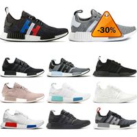 New Nmd R1 Primek Classic Oreo Triple Black White Pink Grey Running Shoes For Men Women Runner Trainers Sports Sneaker Shoes Size 36 -45