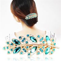 Hair Clips & Barrettes Korean Style Women Jewerly Clip Hairwear Accessories Leaf Shape Multiple Color