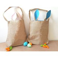 Gift Wrap Pasen Basket Ei Canvas Emmer Tote Candy Bag Gifts For Festival Party Decorative Rabbits Oor