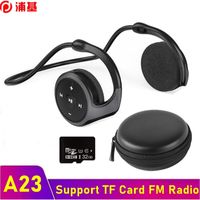 Bluetooth Kablosuz Kulaklık Açık Kulak HiFi Spor Kulaklık MIC Desteği ile Su Geçirmez Kulaklıklar TF Kart FM Radyo MP3