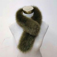 الأوشحة Qearlstar Women Winter Winter Fur Fur Term و Natural Coat Decor Decor