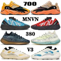 Sapatos Boost MNVN 700 v2 v3 380 450 kanye west Azareth Runner Azael Alvah Alien Mist Carbon Blue Vanta Tênis de corrida masculino feminino esportivos