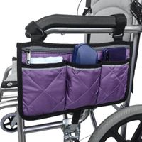 Depolama Çantaları Tekerlekli Sandalye Yan Cep Taşınabilir Çanta Mobil Ekipman Aksesuarları, Çoğu Yürüyen Tekerlekler İçin Uygun
