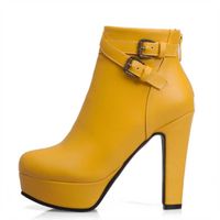 Compre al por mayor Botas Cortas Negras Tacon Rojo de bajo precio \u0026 de  calidad con envío gratuito | Es.DHgate