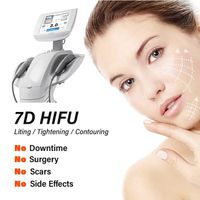 7D Hifu Beauty Saffic для лиц, поднявшего корпус, контурирование анти старения эстетика с 7 картриджами машины